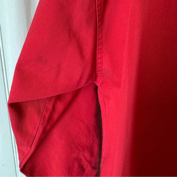 Vintage Details Express Women's Red Button-Down Oversized Shirt - Picture 5 of 11